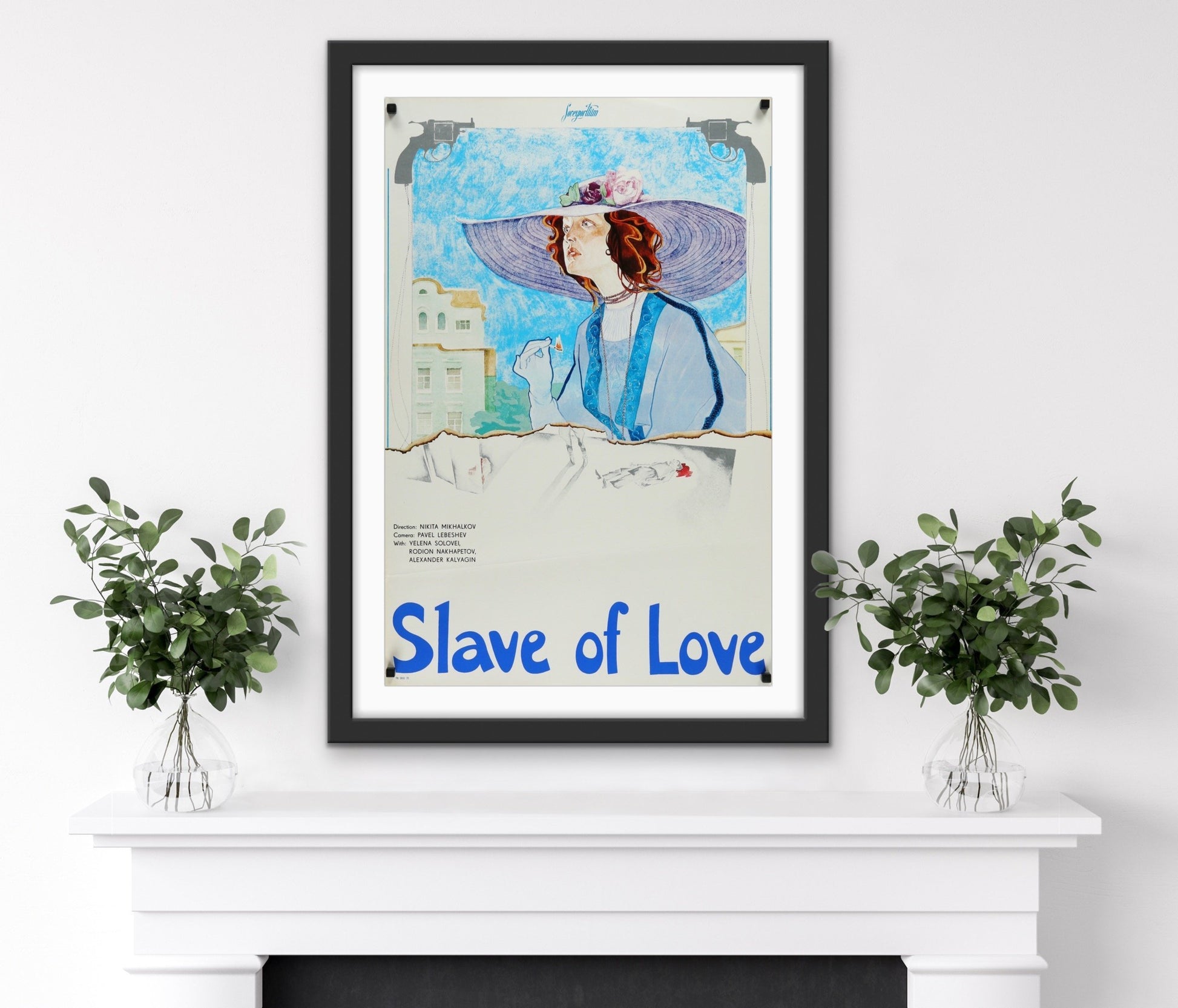 An original movie poster for the Russian film Raba Lyubvi / Slave of Love