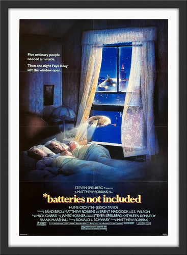 An original movie poster for the film *Batteries Not Included