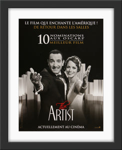 An original French movie poster for the Oscar winning film The Artist