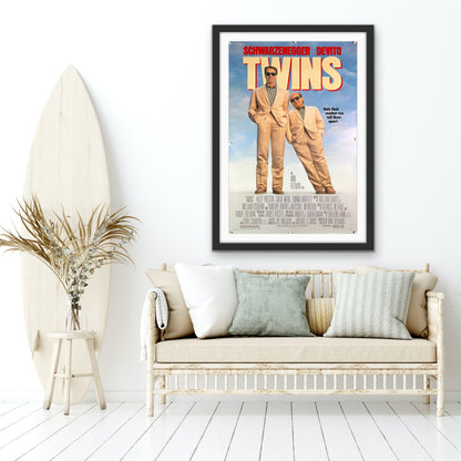 A guaranteed original movie poster for the Arnold Schwarzenegger and Danny DeVito film Twins