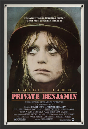 An original movie poster for the Goldie Hawn film Private Banjamin