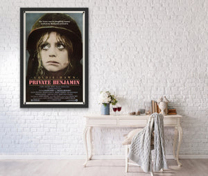 An original movie poster for the Goldie Hawn film Private Banjamin