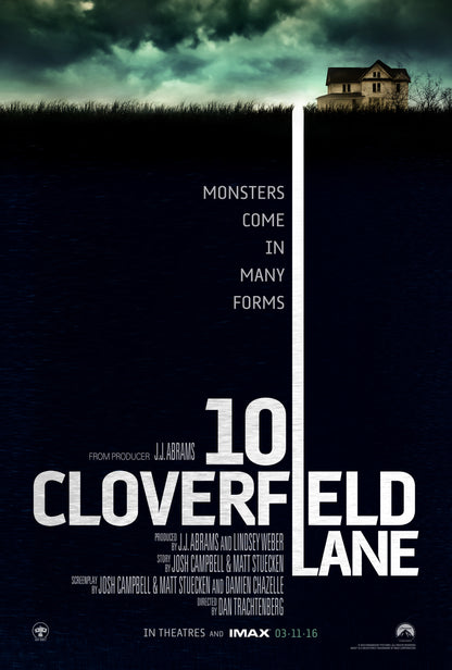 An original movie poster for the film 10 Cloverfield Lane