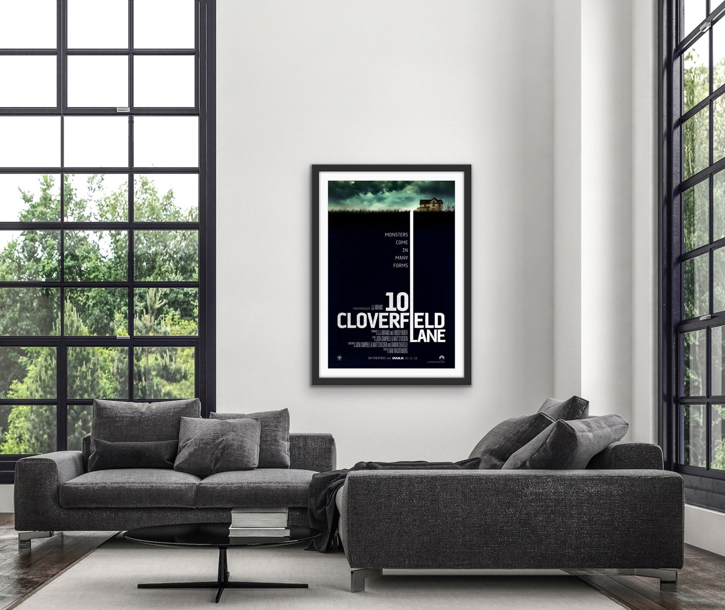 An original movie poster for the film 10 Cloverfield Lane