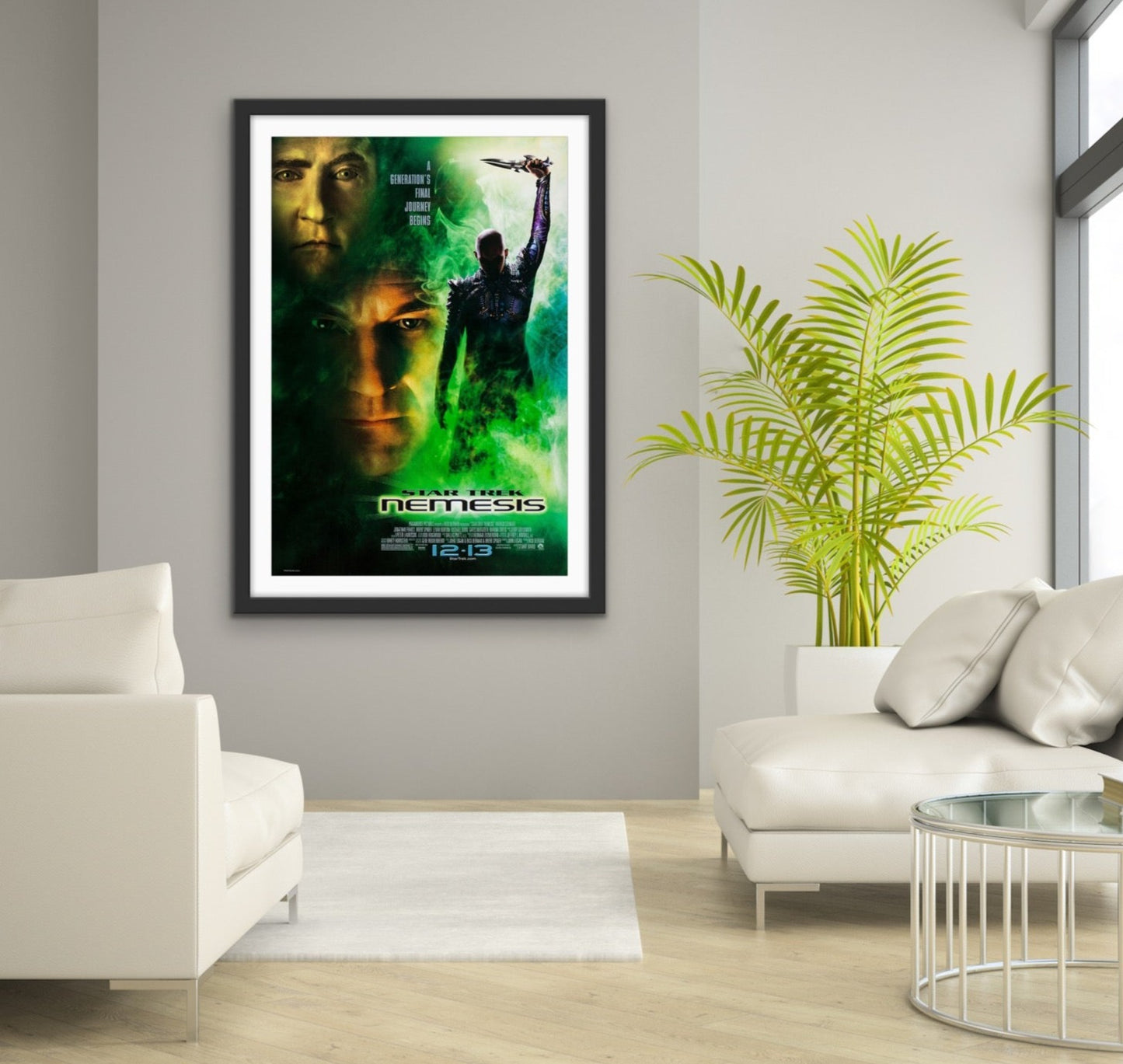 An original movie poster for the film Star Trek: Nemesis