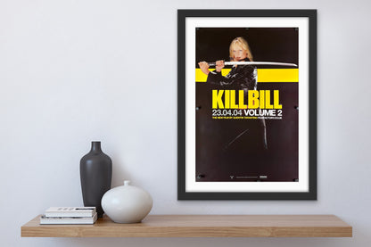 An original English double crown movie poster for the Quentin Tarantino film Kill Bill volume 2