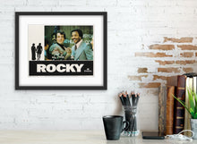 Load image into Gallery viewer, An original lobby card for the Sylvester Stallone film Rocky