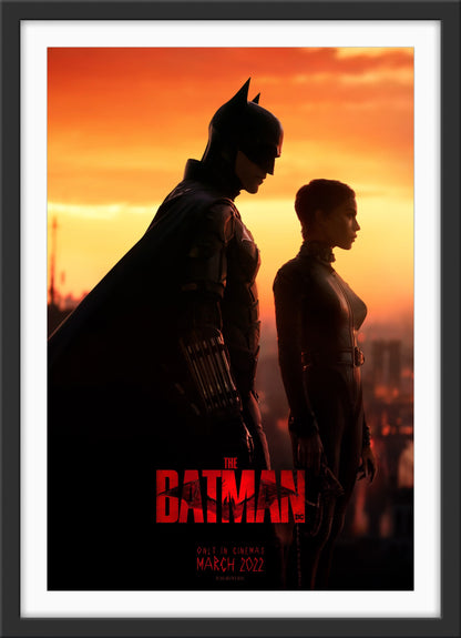 An original movie poster for the film The Batman