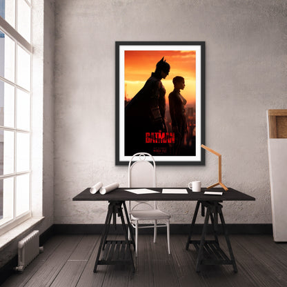 An original movie poster for the film The Batman