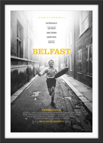 An original movie poster for the Kenneth Branagh film Belfast