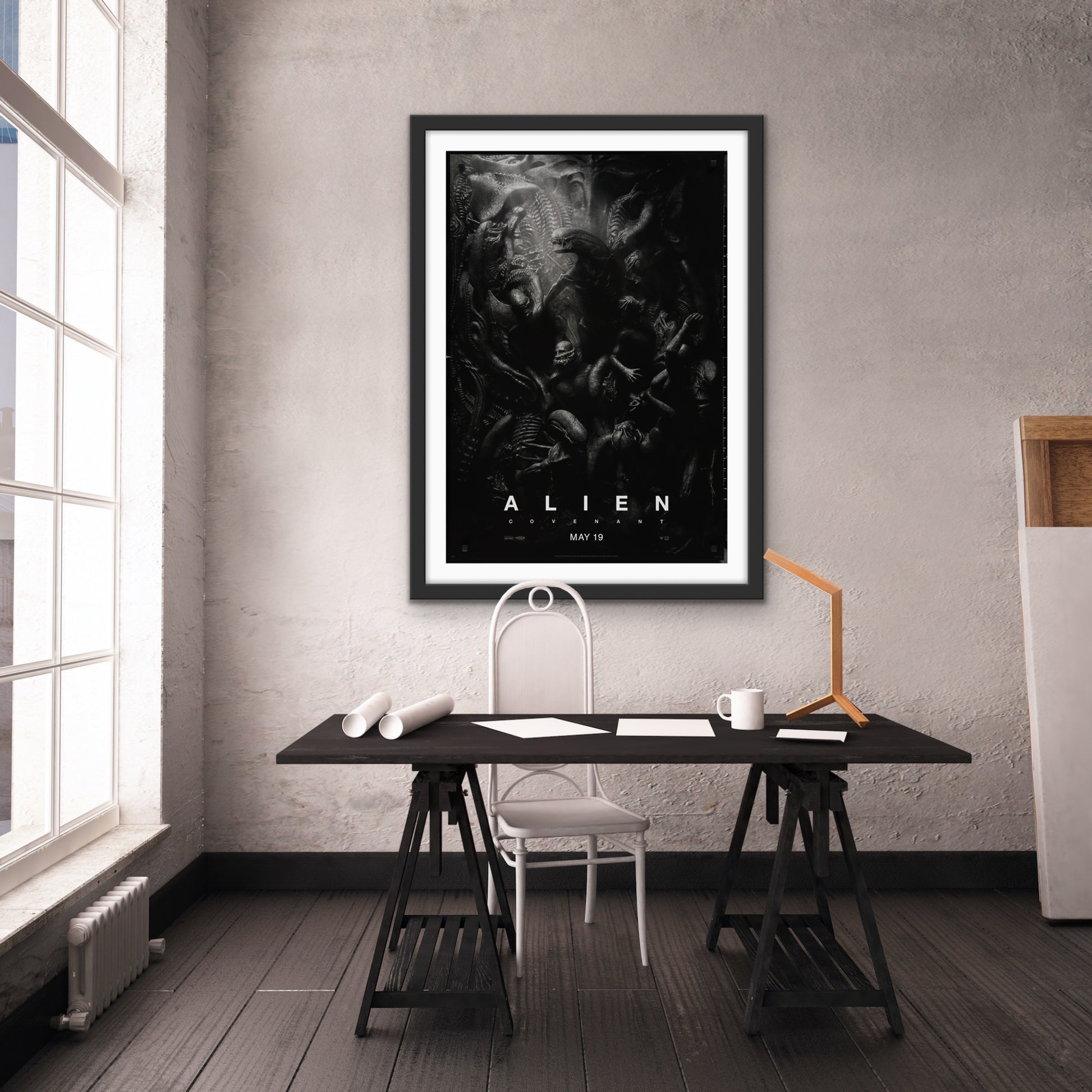 An original movie poster for the film Alien Covenant