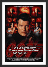 Load image into Gallery viewer, An original movie poster for the James Bond film Tomorrow Never Dies