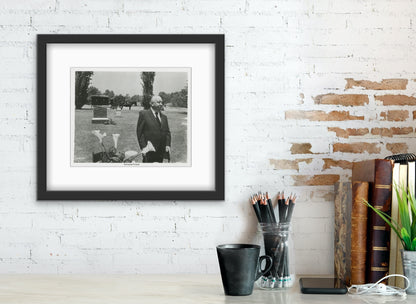 An original still of Alfred Hitchcock for his final film Family Plot