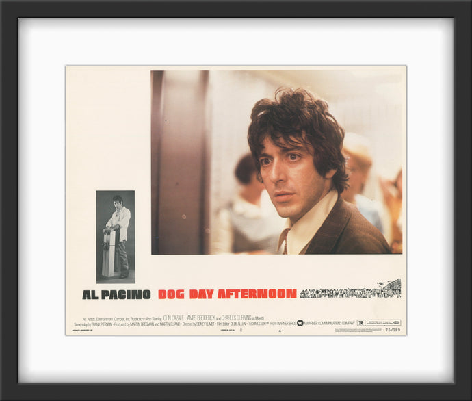 An original movie poster for the Al Pacino film Dog Day Afternoon