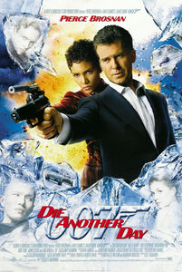 An original movie poster for the James Bond film Die Another Day