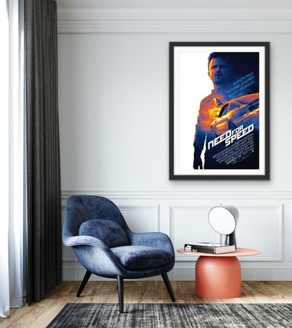 An original movie poster for the film Need For Speed