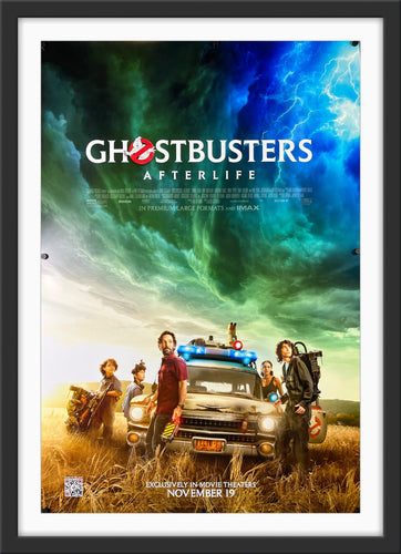 An original movie poster for the film Ghostbusters Afterlife