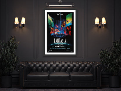 An original movie poster for the Disney film Fantasia 2000