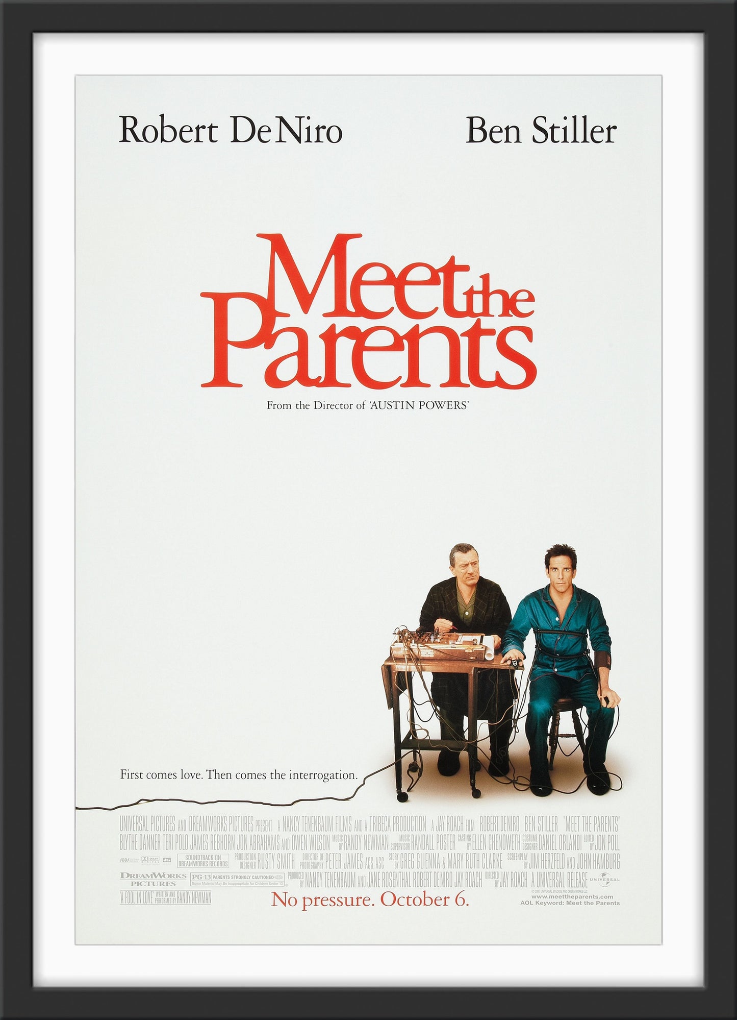 An original movie poster for the film Meet The Parents