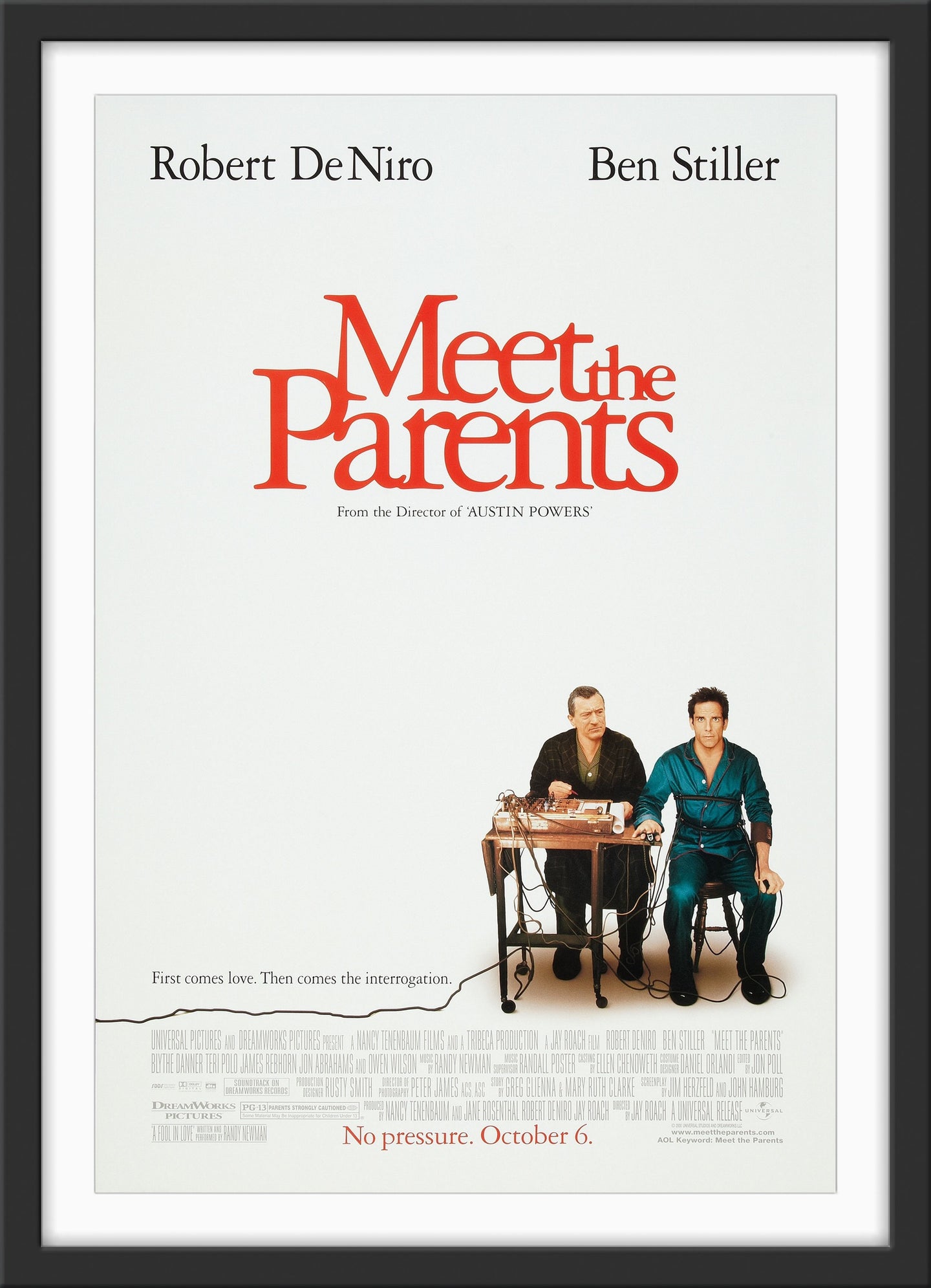 An original movie poster for the film Meet The Parents