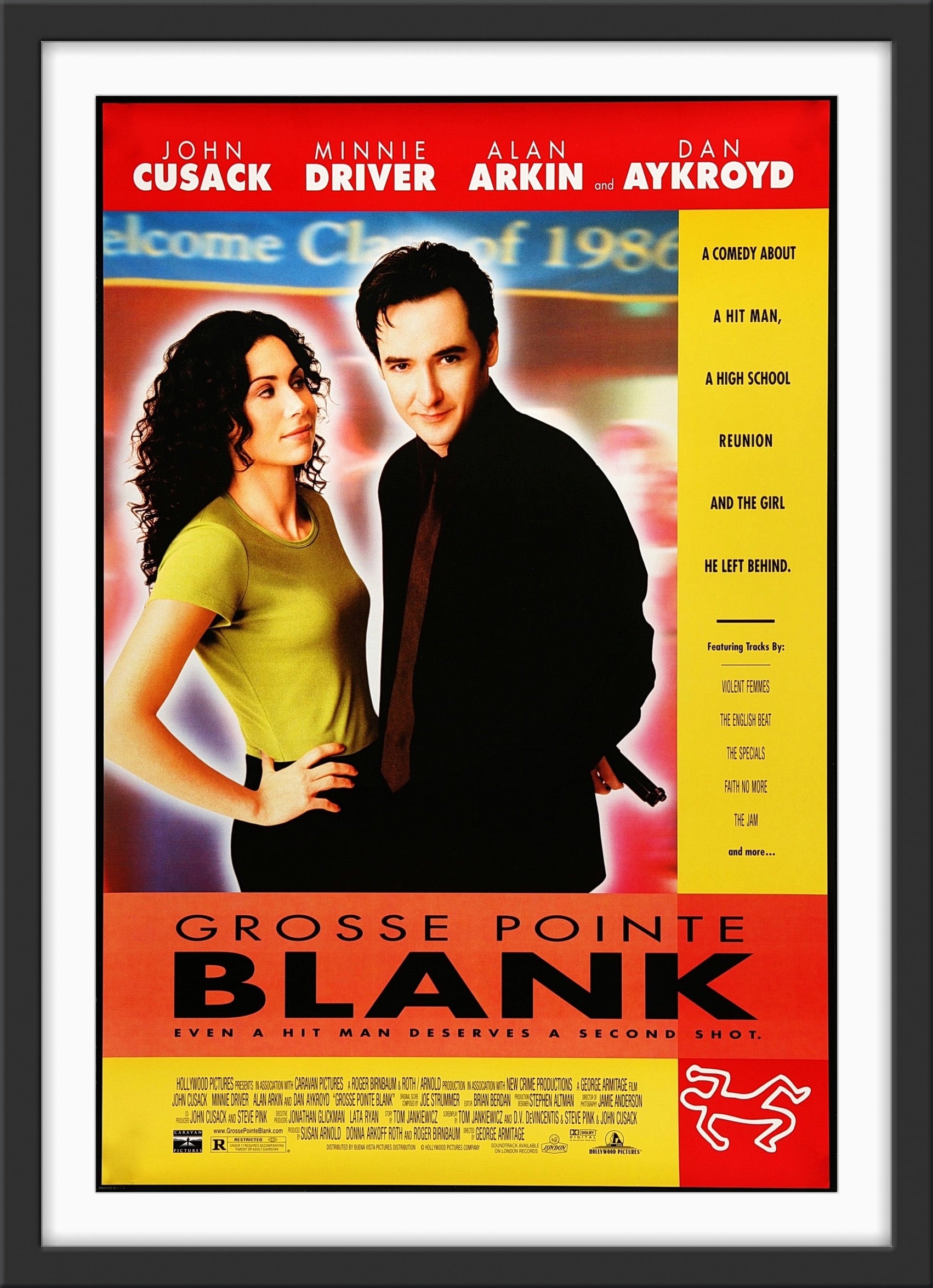 An original movie poster for the film Grosse Pointe Blank