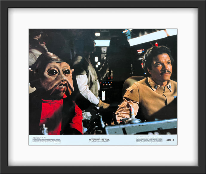 An original lobby card for the Star Wars film Return of the Jedi