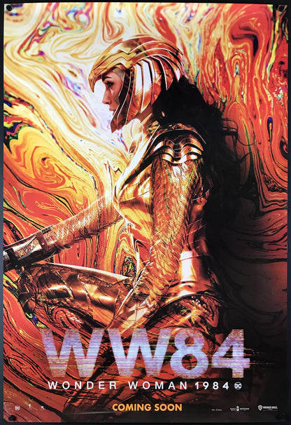 An original movie poster for the film Wonder Woman 1984 (due in 2020)