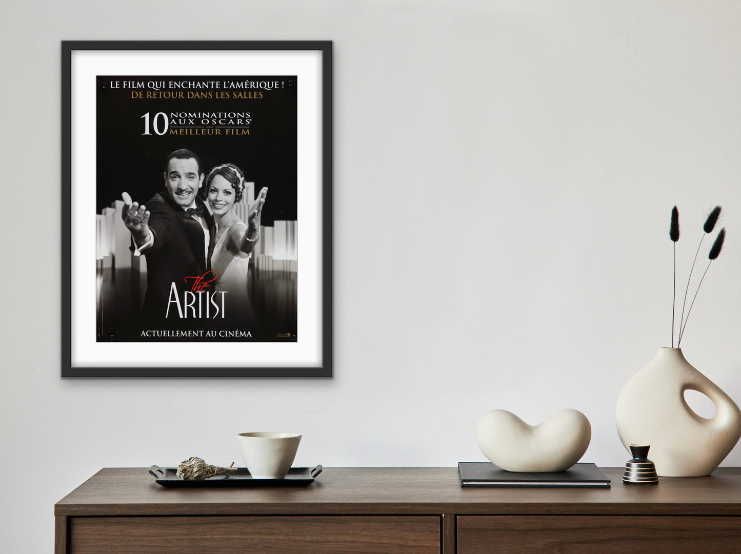 An original French movie poster for the Oscar winning film The Artist