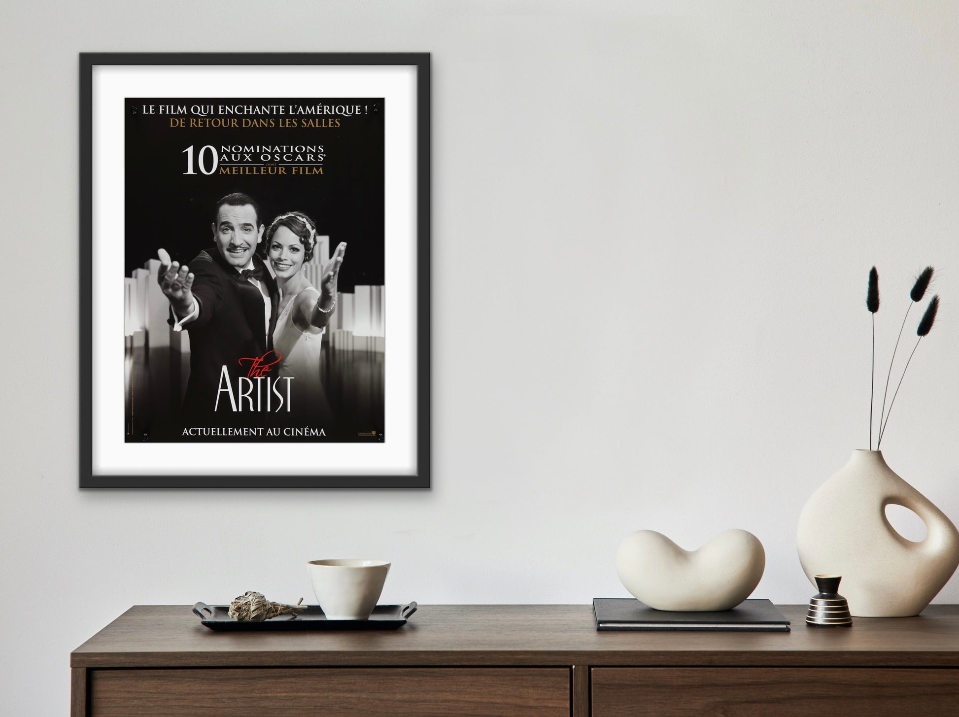 An original French movie poster for the Oscar winning film The Artist