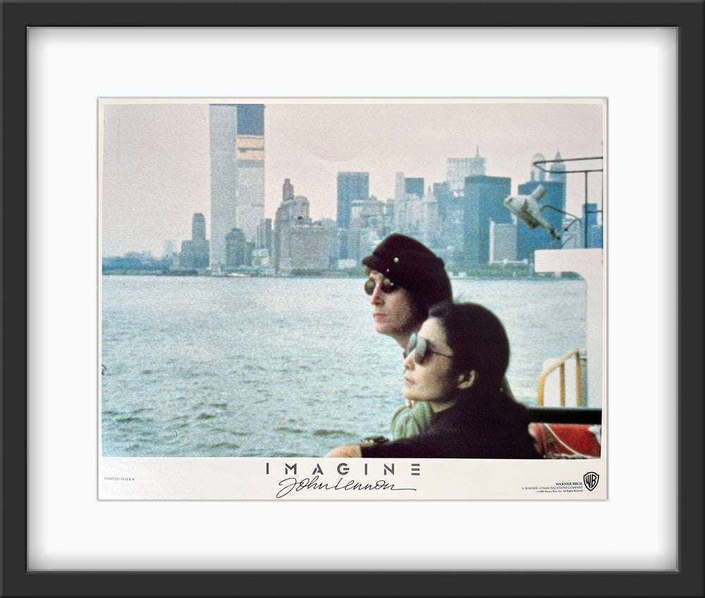 An original lobby / front of house card for the John Lennon film Imagine