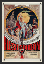 Load image into Gallery viewer, An original movie poster for the Flash Gordon parody film Flesh Gordon