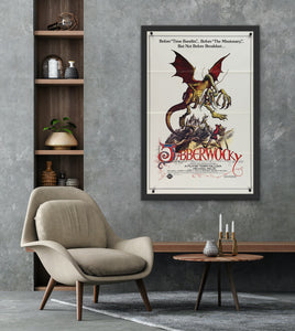 An original movie poster for the Terry Gilliam film Jabberworkcy
