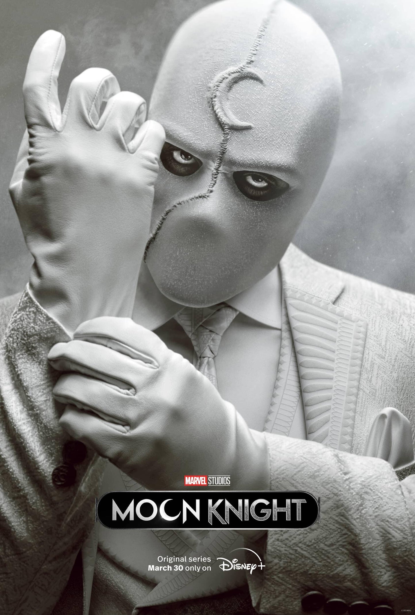 An original movie poster for the Marvel Disney+ series Moon Knight