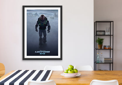 An original movie poster for the Disney and Pixar film Lightyear