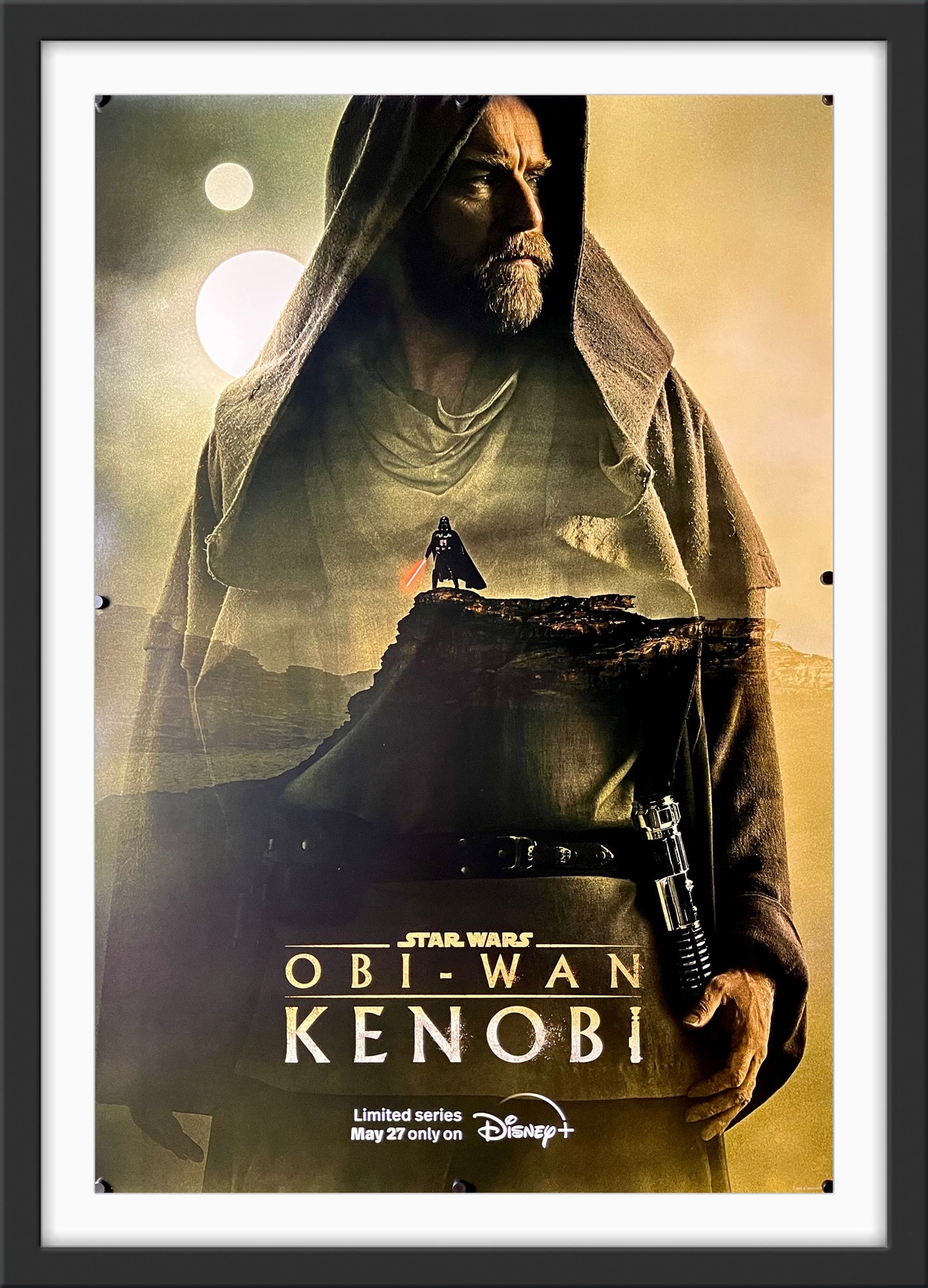 An original poster for the Star Wars Disney+ Limited Series Obi-Wan Kenobi