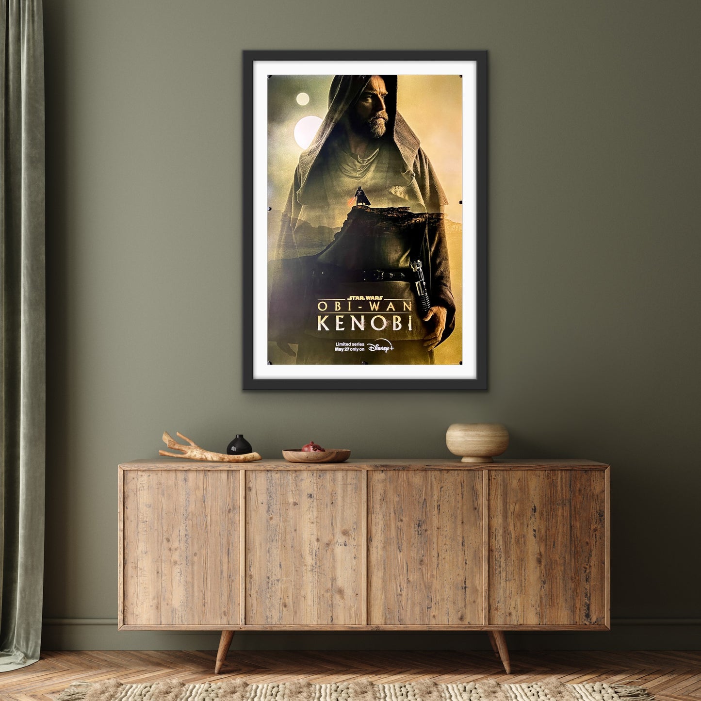 An original poster for the Star Wars Disney+ Limited Series Obi-Wan Kenobi