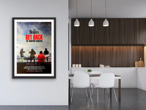 An original movie poster for The Beatles concert documentary film The Beatles Get Back The Rooftop Concert