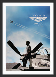 An original movie poster for the Tom Cruise film Top Gun Maverick