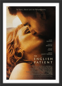 An original movie poster for the film The English Patient