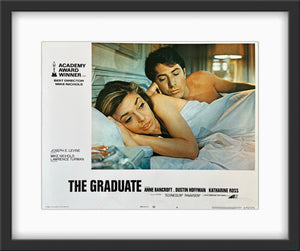 An original U.S. lobby card for the Dustin Hoffman film The Graduate