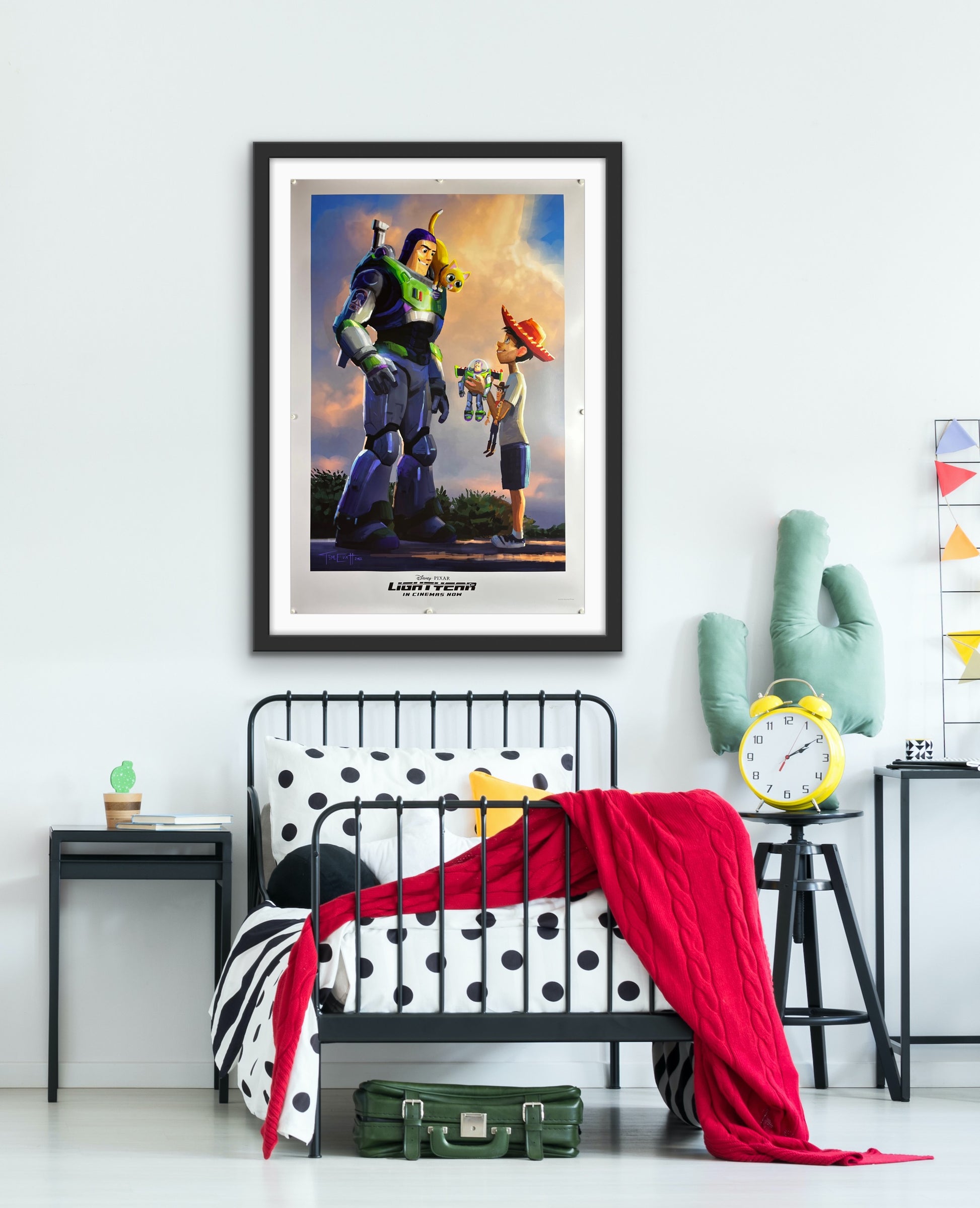 An original movie poster for the Disney / Pixar film Lightyear