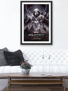 An original movie poster for the Disney+ Marvel MCU series MoonKnight
