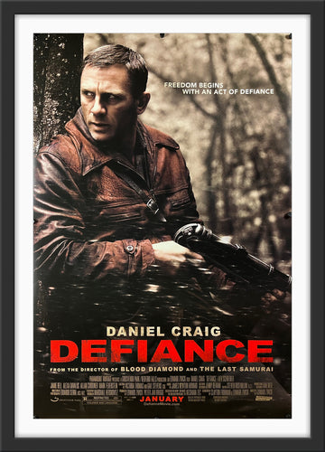 An original movie poster for the Daniel Craig film Defiance