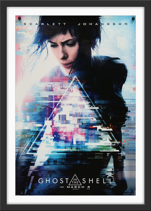 An original movie poster for the film Ghost In The Shell
