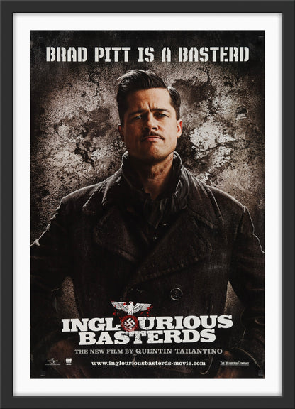 An original movie poster for the Quentin Tarantino film Inglourious Basterds
