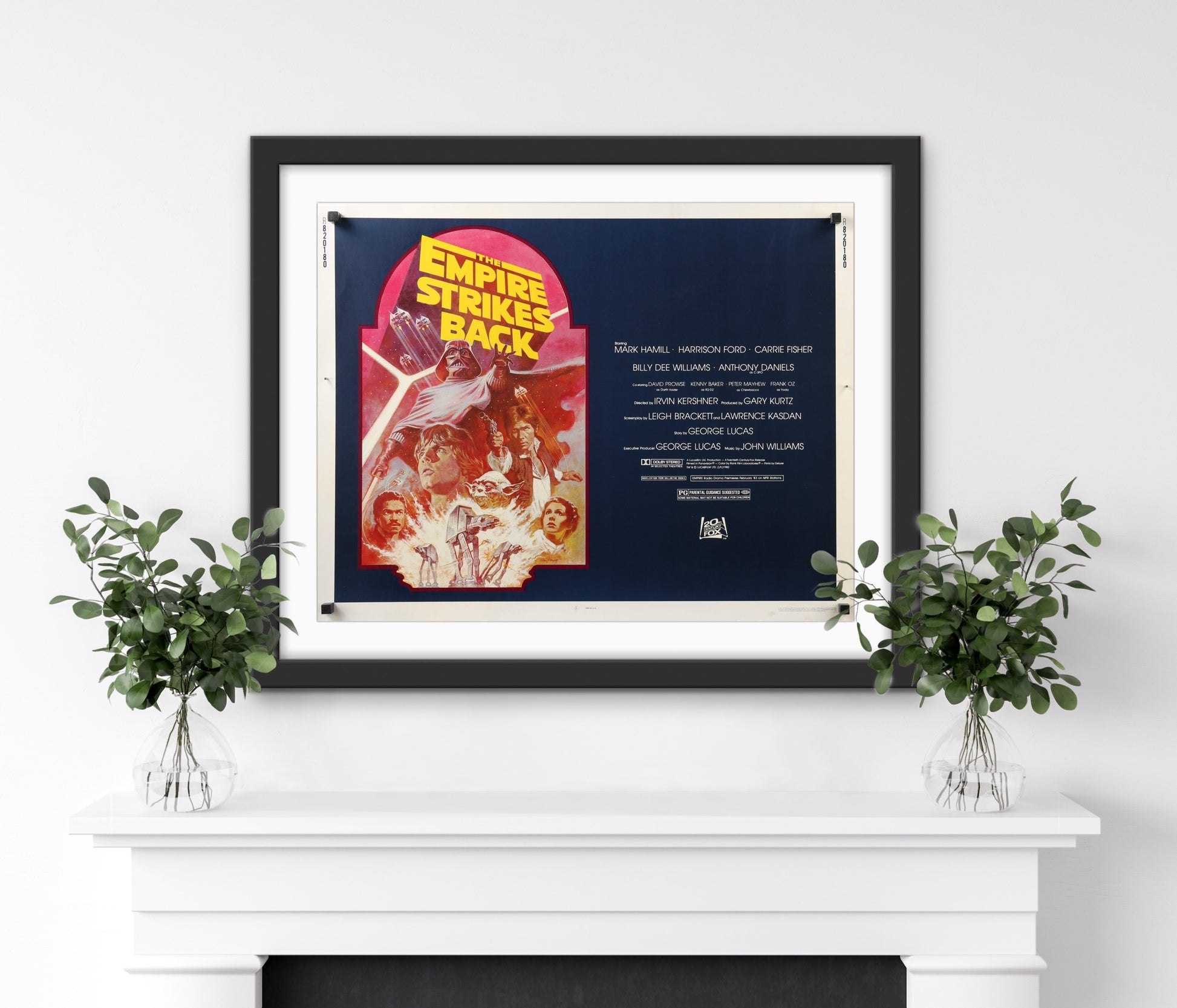 An original half sheet movie poster for the Star Wars film The Empire Strikes Back