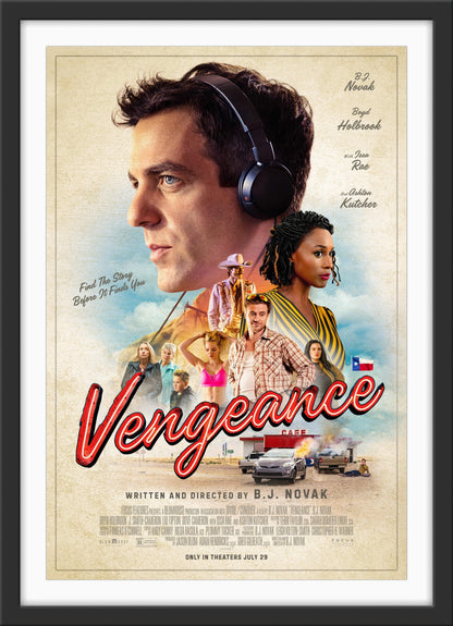An original cinema / movie poster for the B.J. Novak film Vengeance