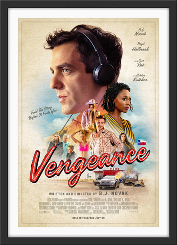An original cinema / movie poster for the B.J. Novak film Vengeance