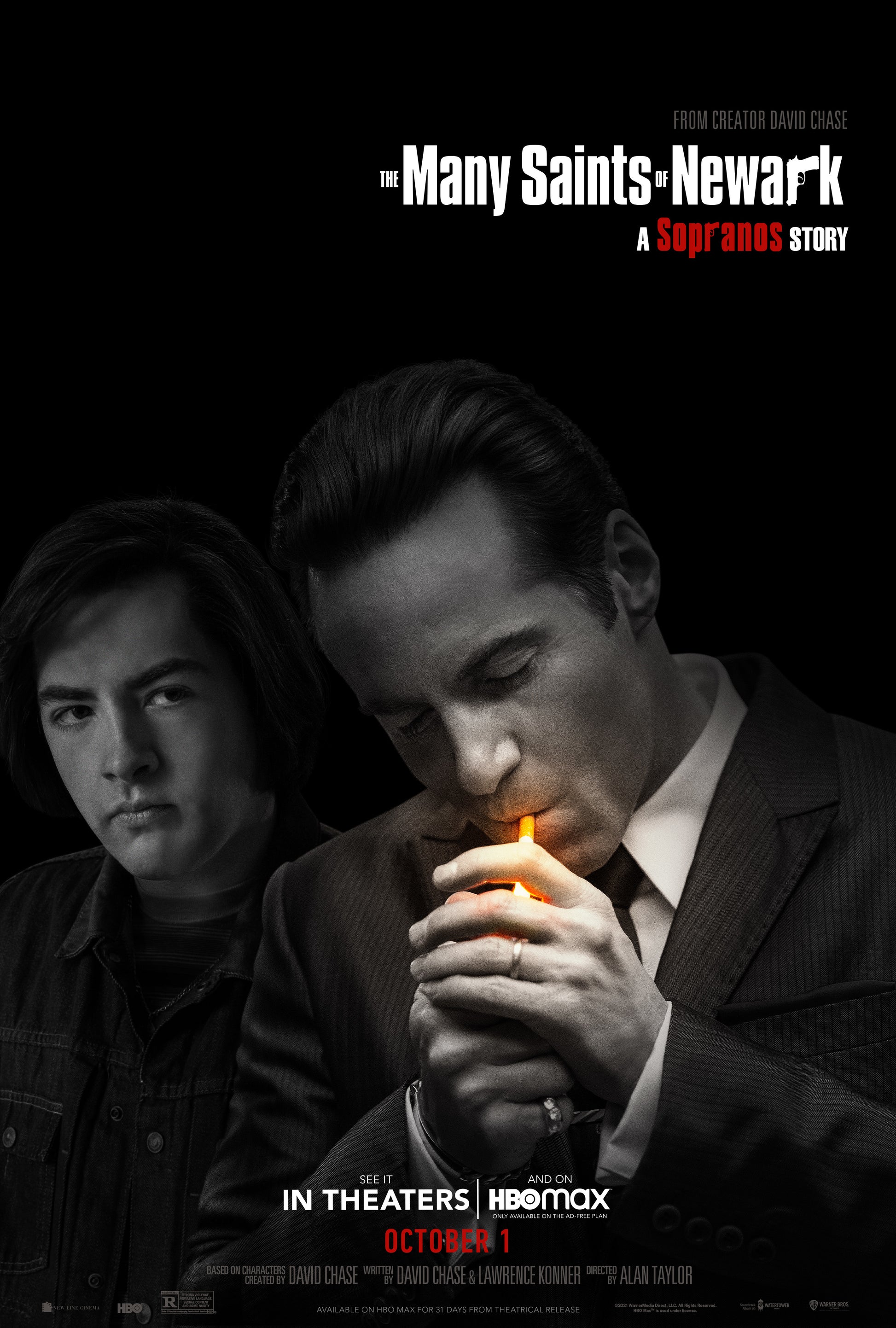 An original movie poster for the Sopranos film The Many Saints of Newark