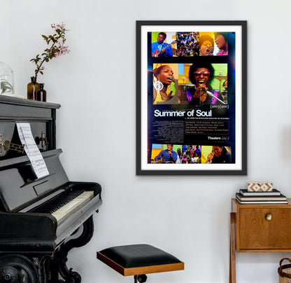 An original movie poster for the film Summer of Soul (or when the revolution could not be televised)